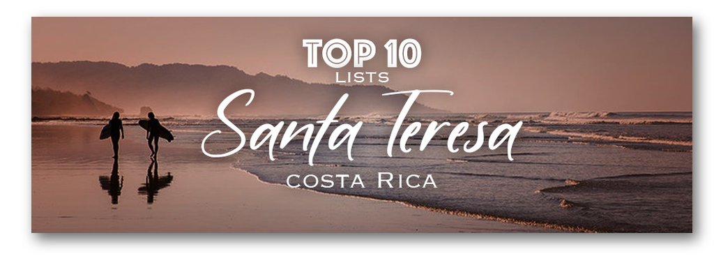 Top 10 things to do in Santa Teresa, Costa Rica: surfers on the beach at sunset
